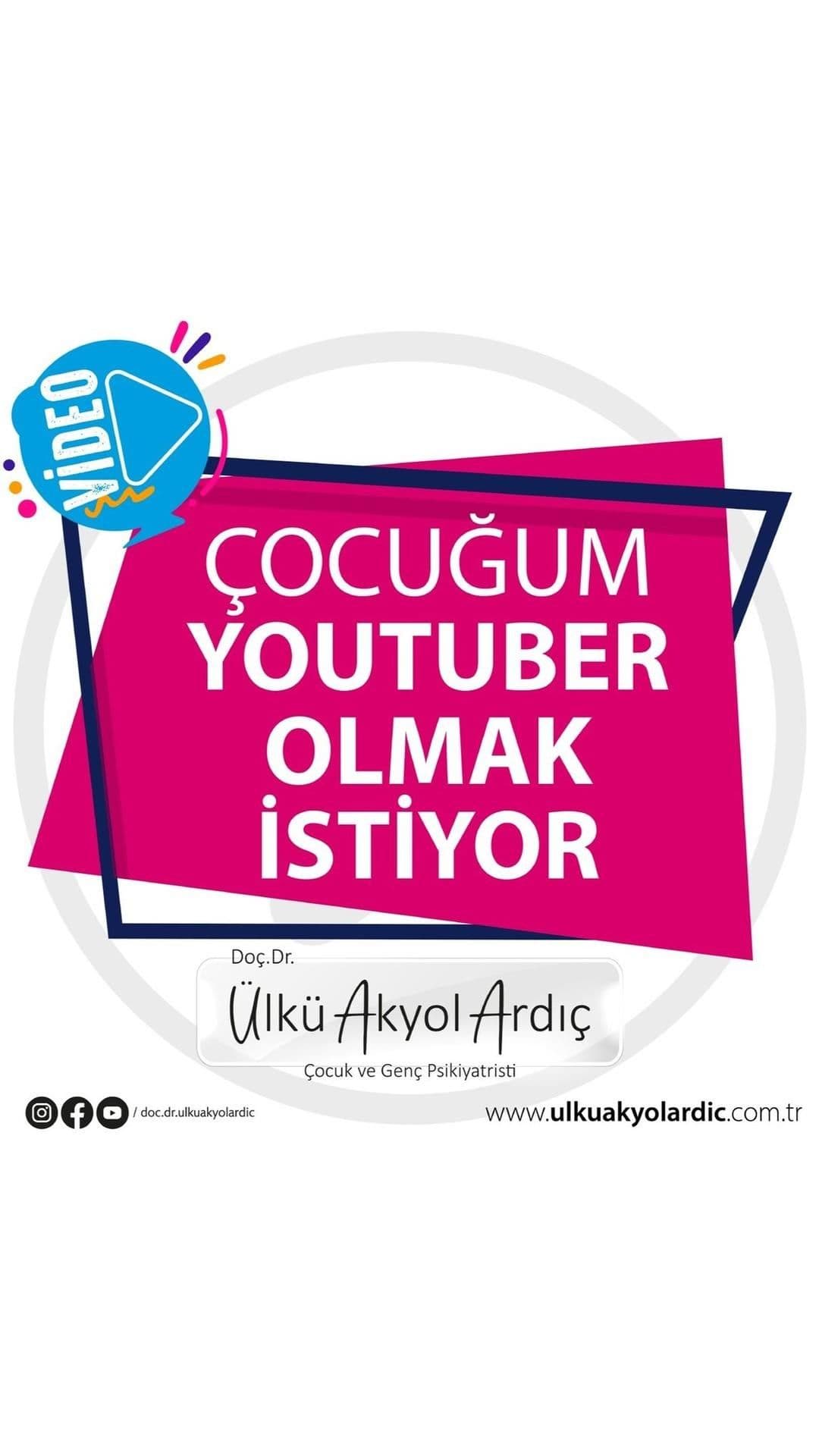 Çocuğum YouTuber olmak istiyor
